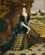 Simon Dequoy Portrait of Anne de Souvre Sweden oil painting artist